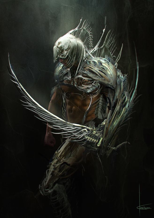Kouji_Tajima_Concept_Art_Illustration_16_Fishbone_Gladiator