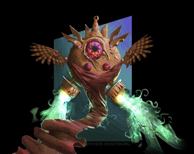 henrik-rosenborg-weird-owlish-guardian-thing